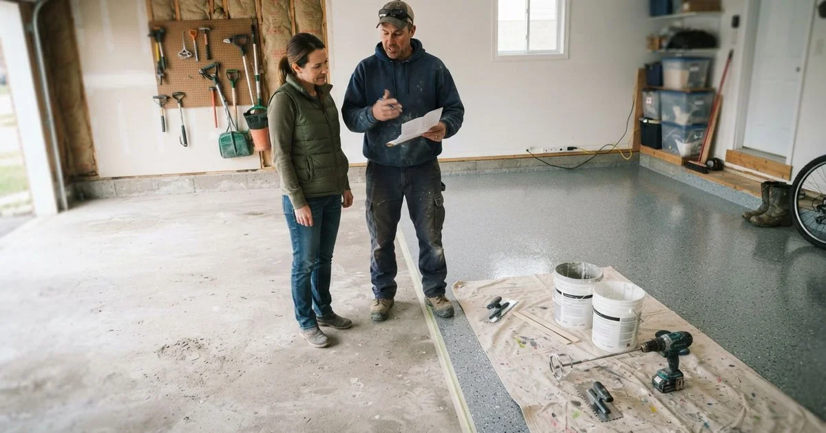 What garage floor epoxy coating costs in Ontario, and what changes the price