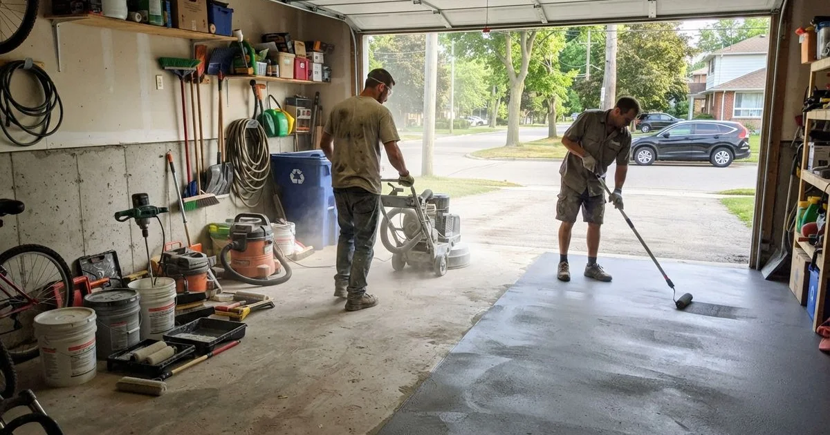 What to expect during a garage floor epoxy installation, step by step